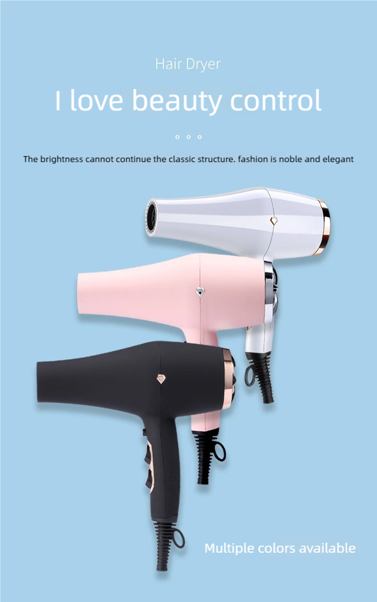 HP01 Hair Dryer – 57℃ Constant Temperature Care, High-Concentration Negative Ions & 6-Speed Adjustment for Frizz-Free Hair
