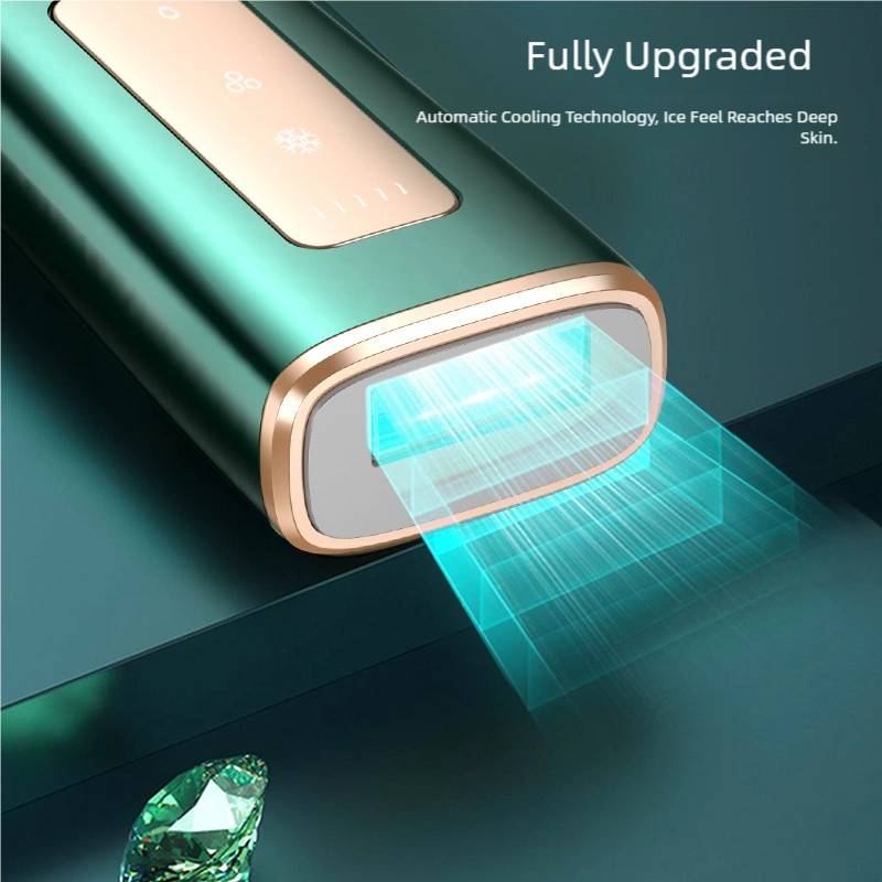 Ice Point IPL Hair Removal Device - Painless Automatic Cooling Hair Remover for Full Body, Inhibits Thick/Coarse Hair Growth (Powerful Yet Gentle)