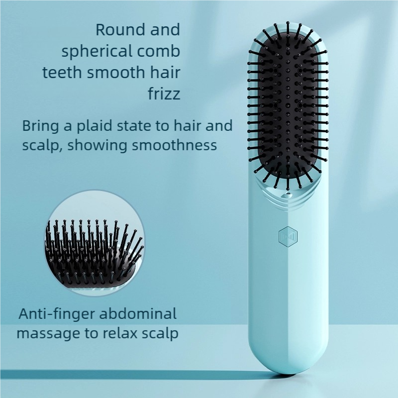 Atomized Essential Oil Massage Comb – Air Cushion Round Teeth, Scalp Nourishment & Type-C Rechargeable
