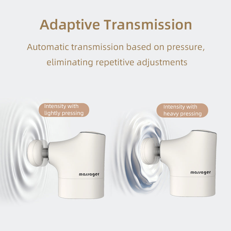 Pocket-Sized Mini Massage Gun – Adaptive Pressure Transmission, 3200 RPM High Precision Brushless Motor & 50dB Quiet