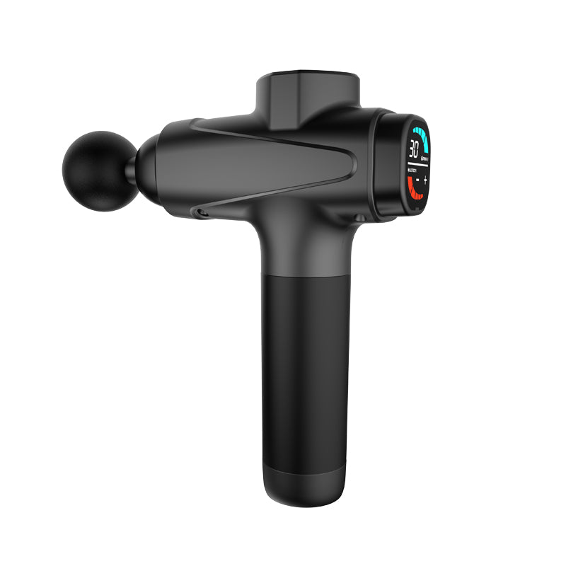 30 Speed Modes Massage Gun – 6 Professional Heads, LCD Pressure Sensing Display & Storage Case