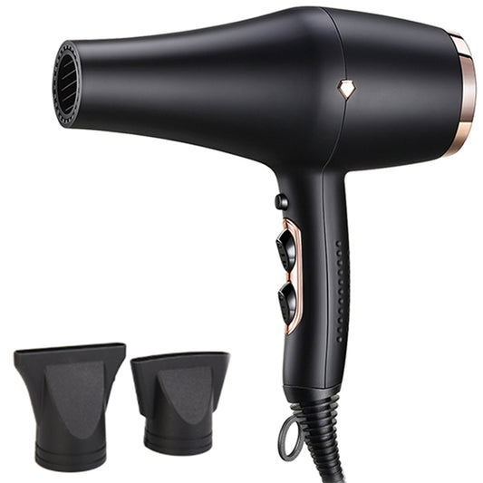 Salon-Grade Hair Dryer – Matte Texture, Ergonomic Handle & Removable Anti-Hair-Tangle Filter (White/Black/Pink)