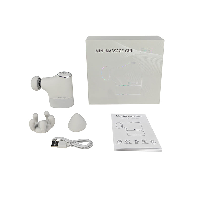 Pocket-Sized Mini Massage Gun – Adaptive Pressure Transmission, 3200 RPM High Precision Brushless Motor & 50dB Quiet