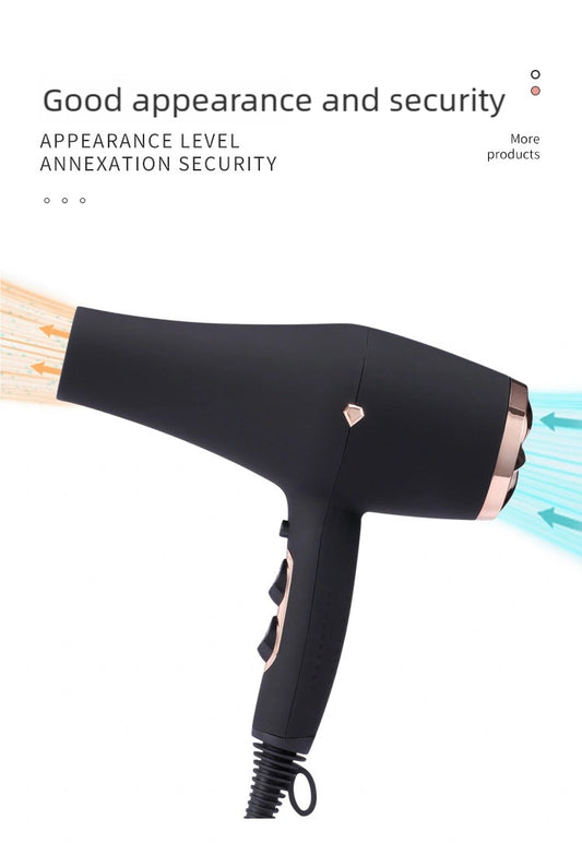 HP01 Hair Dryer – 57℃ Constant Temperature Care, High-Concentration Negative Ions & 6-Speed Adjustment for Frizz-Free Hair