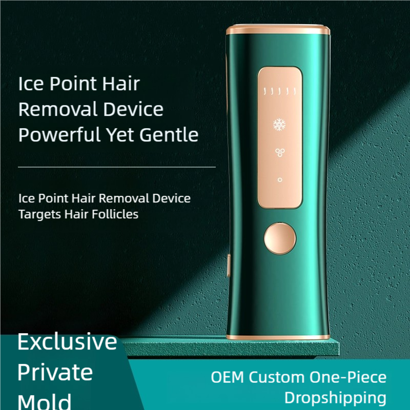 Ice Point IPL Hair Removal Device - Painless Automatic Cooling Hair Remover for Full Body, Inhibits Thick/Coarse Hair Growth (Powerful Yet Gentle)