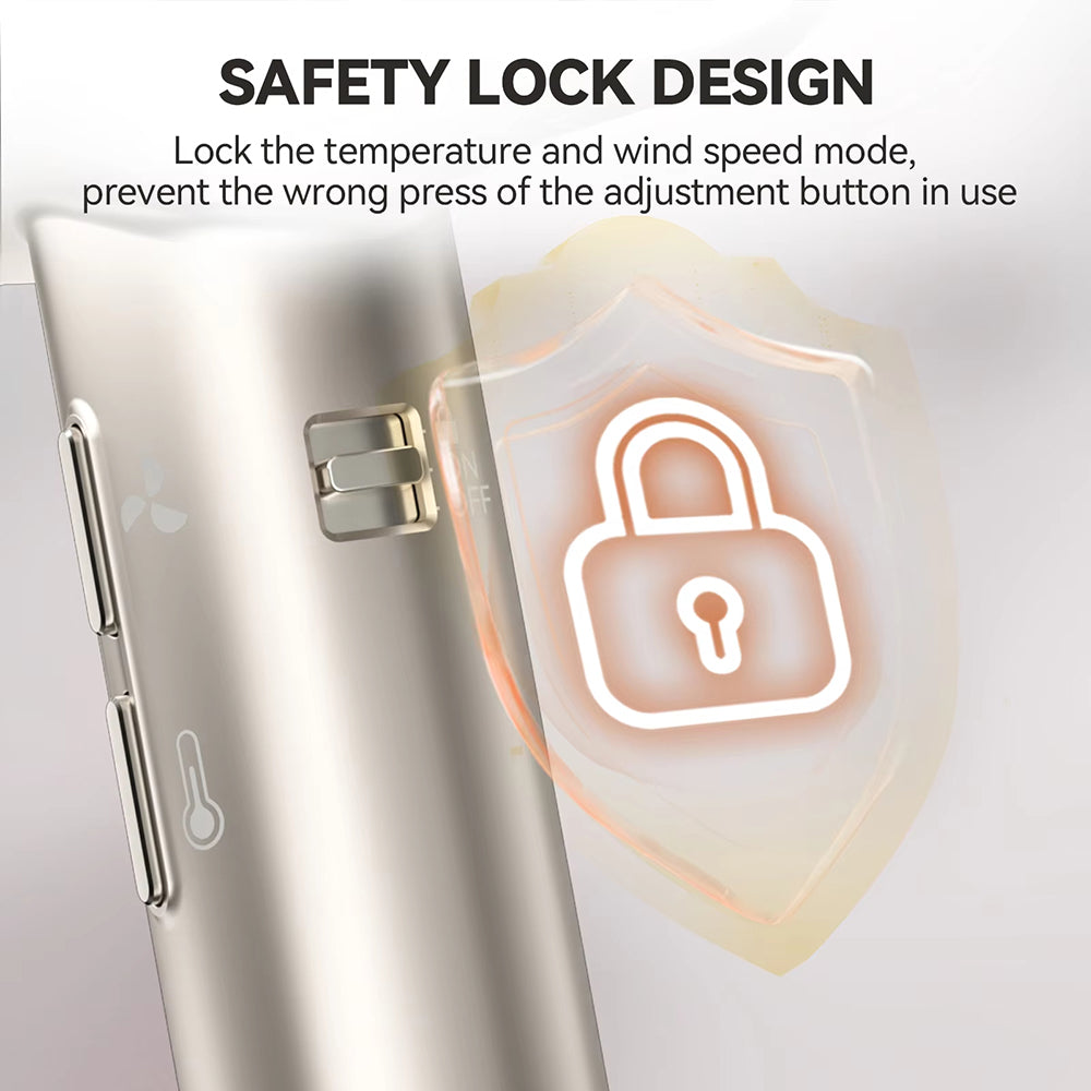 Millions of Negative Ion Hair Dryer – 1800W High-Speed Motor, HD LCD Control & Portable Design for Frizz-Free Shiny Hair