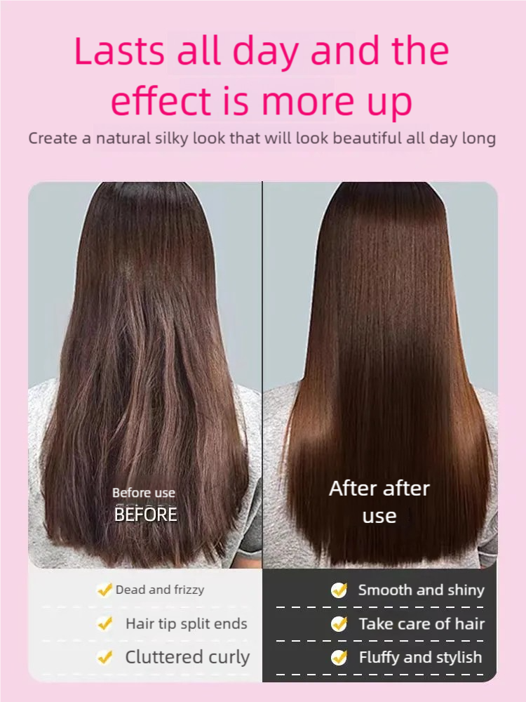 Wireless Negative Ion Hair Straightening Comb – MCH 20s Rapid Heating, 2 Billion Ion Care & Anti-Scald Design