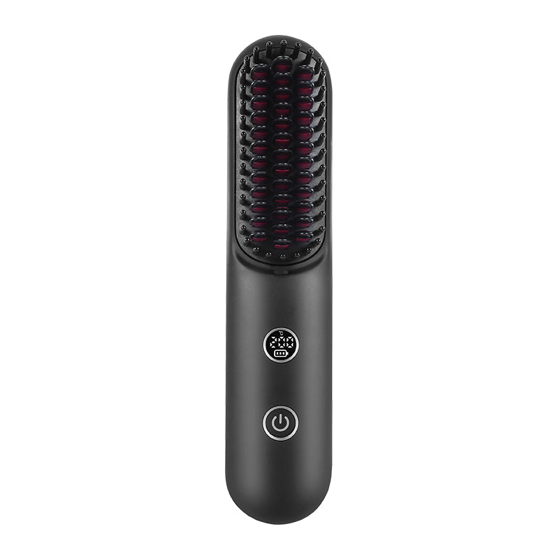 Portable 230g Wireless Hair Straightener Comb – Type-C Fast Charge, LED Display & Travel-Friendly
