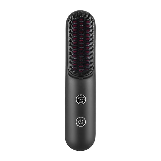 Portable 230g Wireless Hair Straightener Comb – Type-C Fast Charge, LED Display & Travel-Friendly