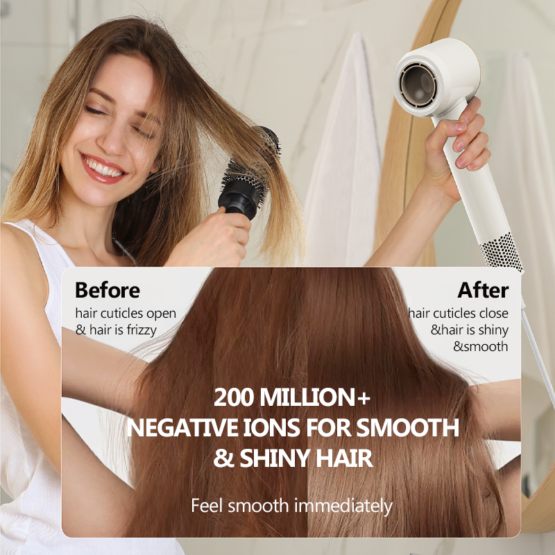 2-in-1 Hair Dryer & Hand Dryer: LED Temp Display + Infrared Auto Sensing – Save Space with Wall-Mounted Storage for Your Bathroom