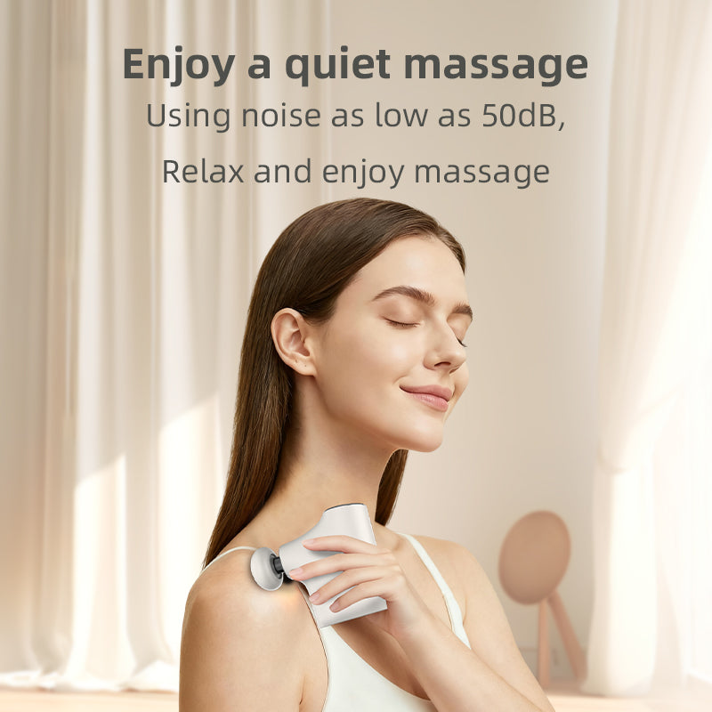 Pocket-Sized Mini Massage Gun – Adaptive Pressure Transmission, 3200 RPM High Precision Brushless Motor & 50dB Quiet